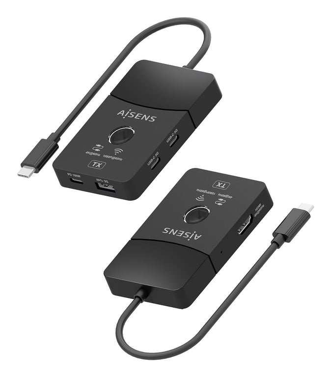 AISENS ASWL H2KDC30M05 BK station d'accueil Avec fil &sans fil USB 3.2 Gen 1 3.1 Gen 1 Type C Neuf - vue 2