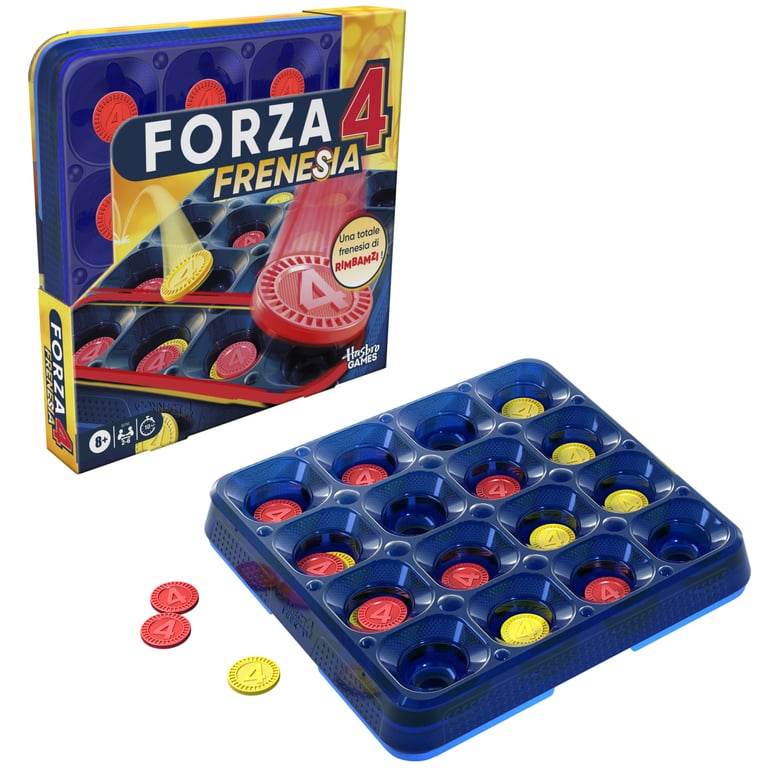 Jeu De Société Hasbro Gaming G2782103 – Force 4 Frénésie Multijoueur 2-6 Joueurs - vue 2
