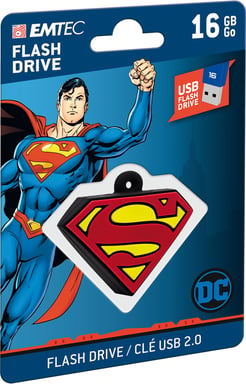 Emtec DC Comics Collector Superman lecteur USB flash 16 Go USB Type-A 2.0 Multicolore - Neuf