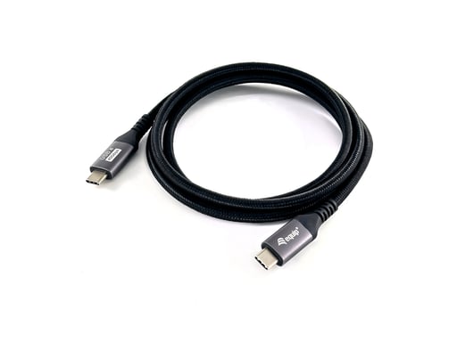 Equip 128383 Cable USB 4 Gen 3 C a C, M/M, 2,0m, PD3.1 240W, 8K/60Hz, 40Gbps, Negro