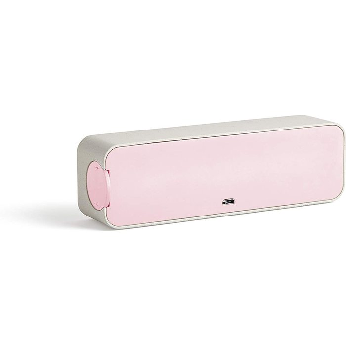 Lexon enceinte bluetooth et haut-parleur OSLO 3W gris clair/rose