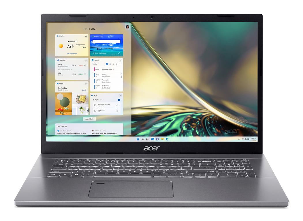 Acer Aspire 5 A517-53-79Lb Intel® Core™ i7 i7-12650H Ordinateur Portable 43,9 Cm (17.3 ) Full Hd 32Go Ddr4-Sdram 1To SSD Wi-Fi 6 (802.11Ax) Windows 11 Home Gris - Excellent État