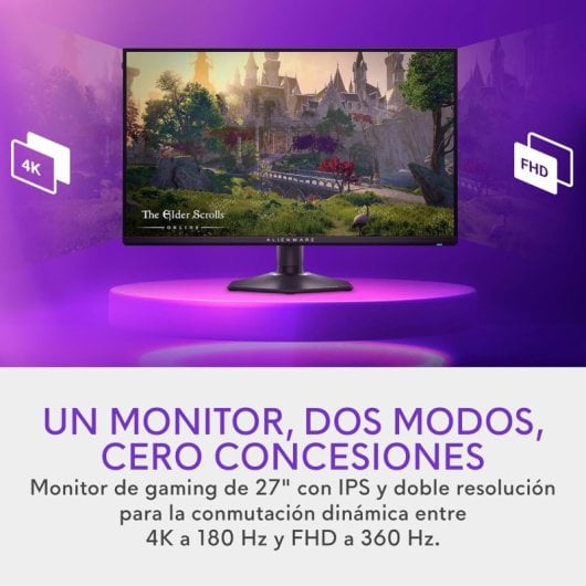 Dell Alienware AW2725QF 27  LED IPS UltraHD 4K 180Hz Altura Ajustable HDR 600 G-SYNC Compatible - Neuf