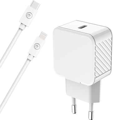 Kit Chargeur USB-C 65W Avec Câble 2m Blanc – Recharge Rapide PD Pour Smartphone & PC Portable