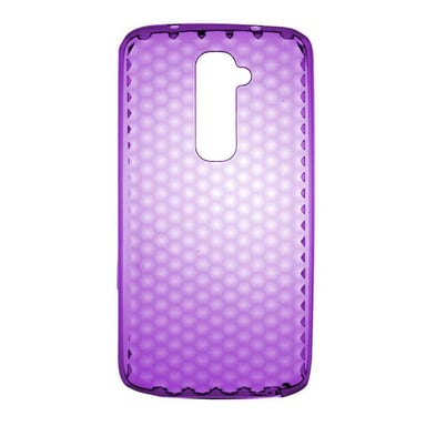 Coque silicone unie compatible Givré Violet LG Optimus G2