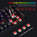 Redragon Teclado Mecánico 105 Teclas K565-RGB Retroiluminación RGB Alemán Base Aluminio Switch Rojo - Negro