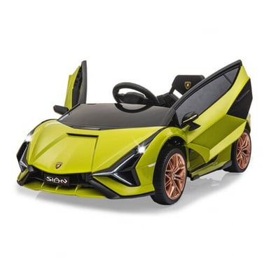 Lamborghini Sián FKP 37 verde 12V coche eléctrico para niños