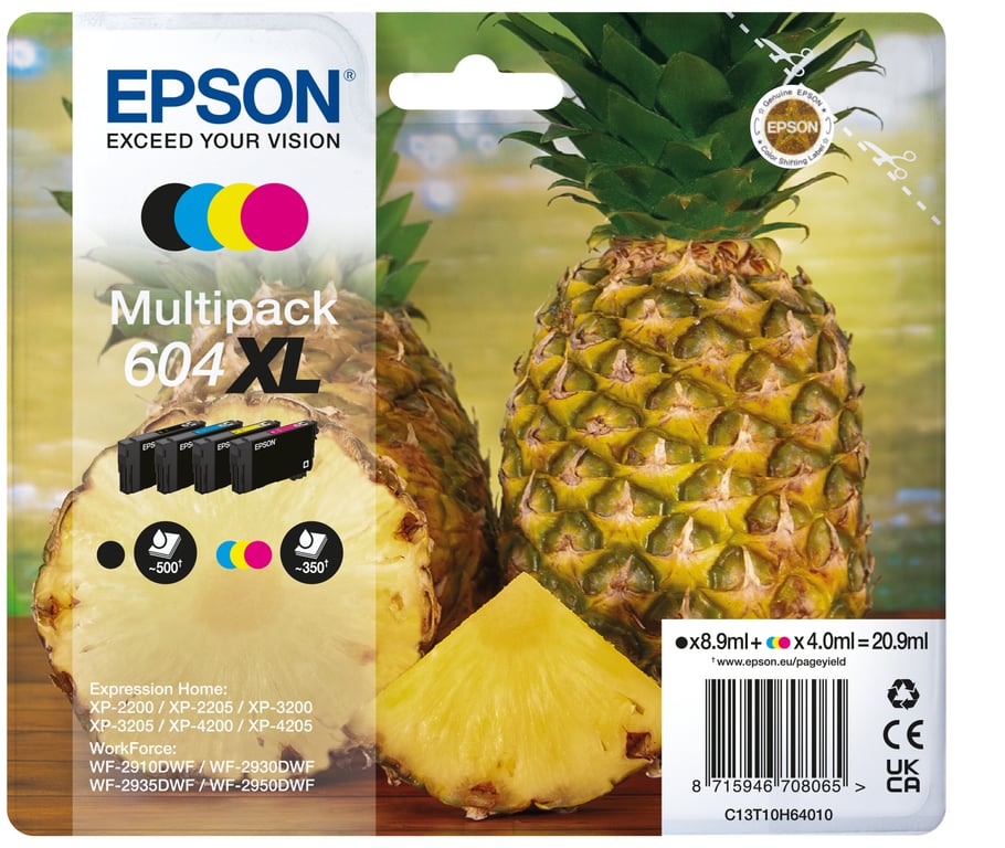 Epson 604XL CyanJaune Originales - vue 3