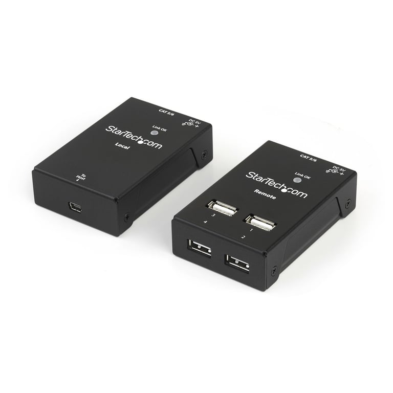 StarTech.com Prolongateur USB 2.0 4 Ports Extendeur USB sur Cat5Cat6 Jusqu'à 40m Prolongateur Compact USB 2.0 sur Ethernet Neuf