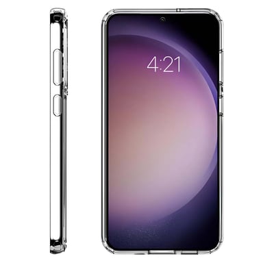 Custodia Crystal per Samsung Galaxy S23 Plus con retro rigido e bordi rialzati