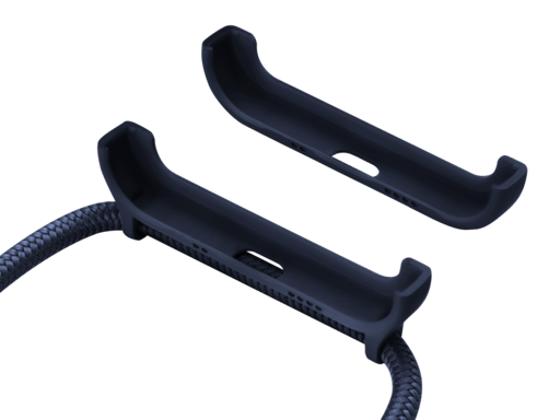 Tracolla staccabile e supporto 2 in 1 per Apple iPhone 12/12 Pro, blu Oxford