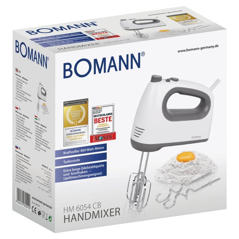 Mixeur batteur Bomann HM6054CB Neuf - vue 2