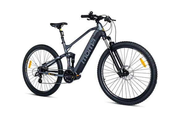 VTT Electrique, EMTB-27.5'' PRO Moteur Central, Full Suspension, SHIMANO ALTUS 8 Vitesses & Freins a disque Hydraulique, Bat. Ion Lithium 48V 13Ah