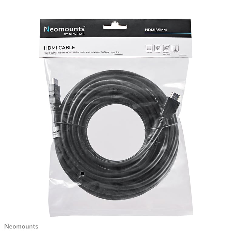 Neomounts HDMI35MM câble HDMI - 10 mètres Noir - vue 4