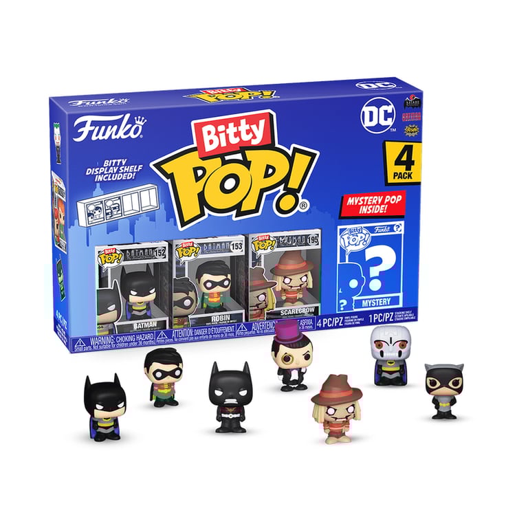 FUNKO DC Comics Bitty POP Batman Pack 4 - vue 2