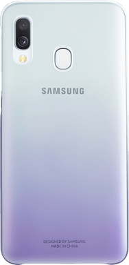 Coque rigide violette et transparente Evolution Samsung pour Galaxy A40 A405