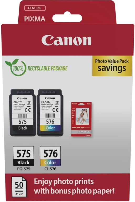 Canon PG 575XL + CL 576XL Multipack et Couleur - vue 2
