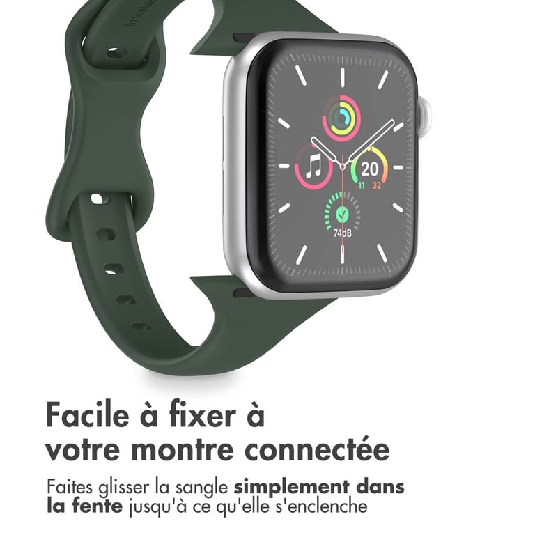 imoshion Bracelet en silicone fin pour 'Apple Watch Series 1 9 / SE 384041 mm | Series 10 42 mm Neuf - vue 2