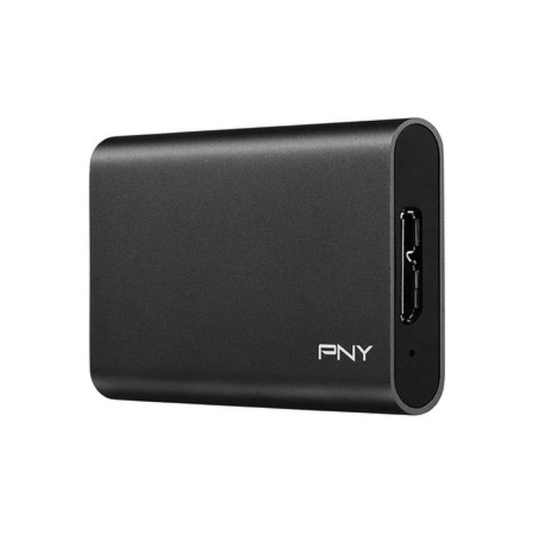 PNY CS1050 Elite 480 Go SSD externe - USB 3.1 - Gris Brush - Pny