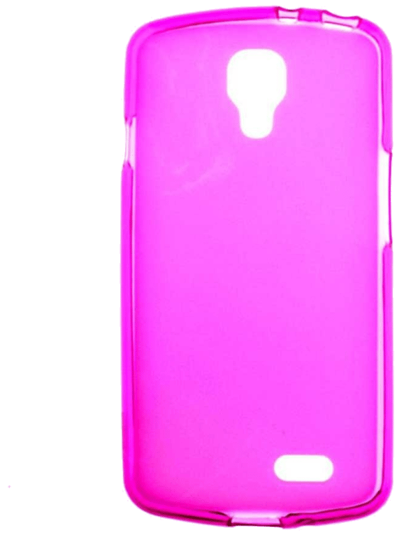 Coque silicone unie compatible Givré Rose LG F70