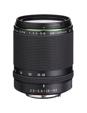 Pentax HD D-FA 28-105mm F3.5-5.6 ED DC WR SLR Objetivo de zoom estándar Negro