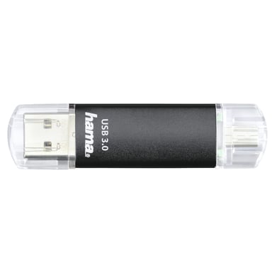 Hama Laeta Twin USB flash drive 256 GB USB Type-A / Micro-USB 3.2 Gen 1 (3.1 Gen 1) Nero