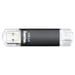 Hama Laeta Twin USB flash drive 256 GB USB Type-A / Micro-USB 3.2 Gen 1 (3.1 Gen 1) Nero
