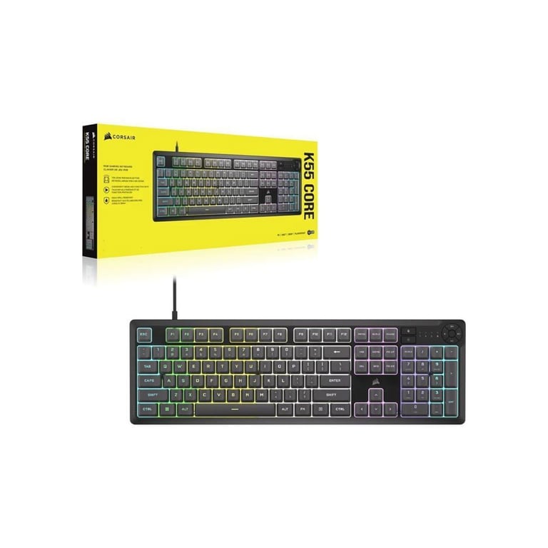 Ensemble Clavier et Corsair K55 CORE + M55 WIRED - vue 3