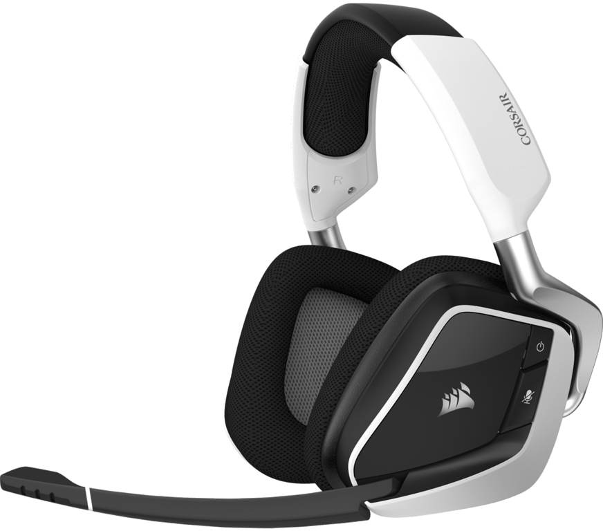 Casque Corsair gaming premium sans fil VOID RGB ELITE avec son surround 7.1 - Blanc