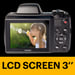 KODAK Pixpro AZ528 - Cámara digital bridge de 16 Mpixel, Zoom óptico 52x, Estabilizador óptico, Pantalla LCD de 3 pulgadas, Video Full HD 1080p, Batería Li-ion - Negro