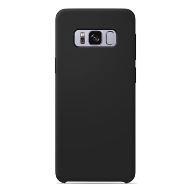Coque silicone unie Soft Touch Noir compatible Samsung Galaxy S8