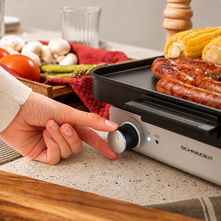 Plancha Électrique Schneider SCPL1800MAG – 1800W, Plaque Amovible - vue 3