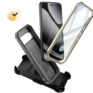 Coque Intégrale pour Google Pixel 10 Pro XL MagSafe Série Unicorn Beetle Pro Noir / Or