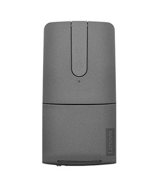 Lenovo Yoga Mouse Gris Ratón óptico inalámbrico con puntero láser de 1600 ppp 3 botones con bisagra de distorsión GY50U59626