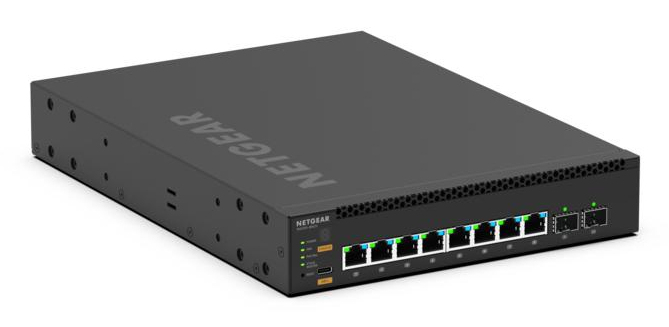 NETGEAR M4350 8M2V Commutateur C3 Géré 8 x 2.5GBase T PoE ++ + 2 x 25 Gigabit SFP28 liaison montante flux d'air de 'avant vers 'arrière de bureau Montable sur rack PoE++ 551... - vue 4