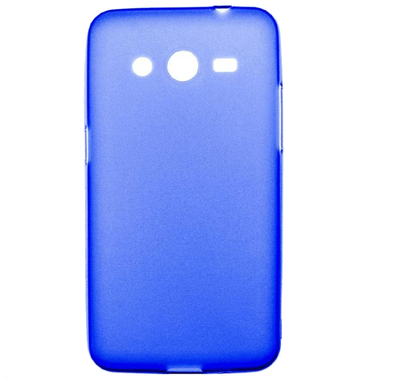 Coque silicone unie compatible Givré Bleu Samsung Galaxy Core 2