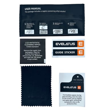 Evelatus Full Cover 2.5D Verre Xiaomi Poco M4 5G / Poco M5 Antistatique / Colle Japon Noir