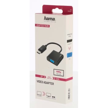 Adaptador de vídeo, conector DisplayPort - puerto VGA, Full-HD 1080p