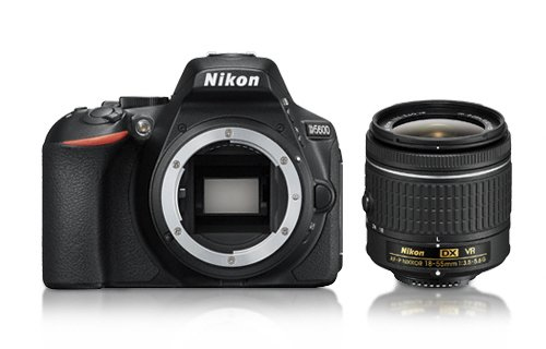 Nikon D5600 + AF-P DX 18-55mm VR + 8GB SD Juego de cámara SLR 24,2 MP CMOS 6000 x 4000 Pixeles Negro