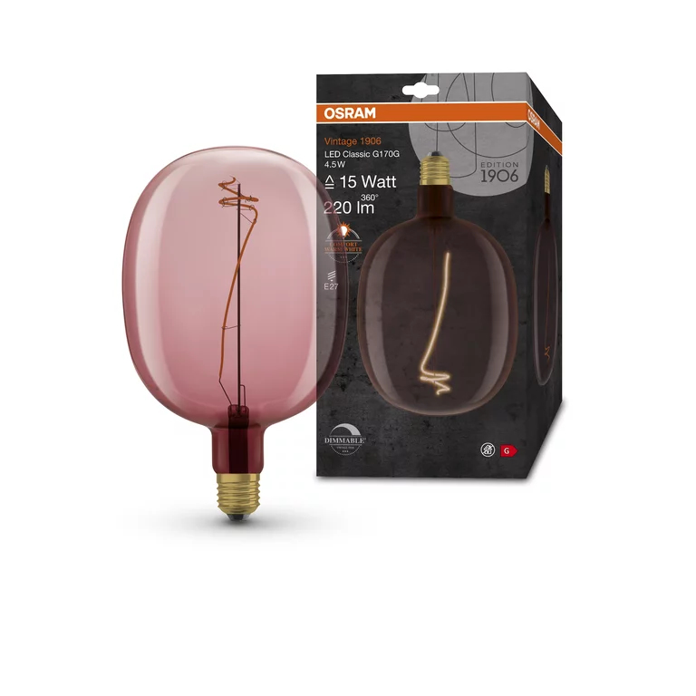 OSRAM Ampoule LED standard Ed.1906 filament slmoke E27 110 lm - vue 3