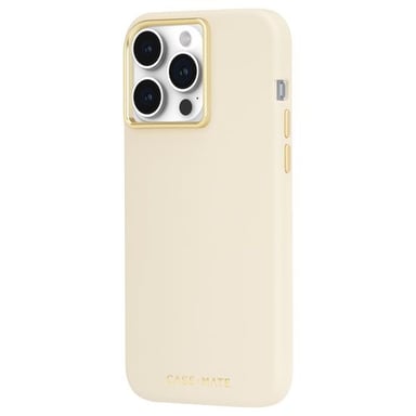 Coque pour iPhone 15 Pro Max MagSafe Antimicrobienne et Anti-rayures Beige