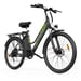 Bicicleta eléctrica urbana WITAMBIKE C26, batería extraíble de 36 V y 15 Ah, pantalla LCD inteligente - negra