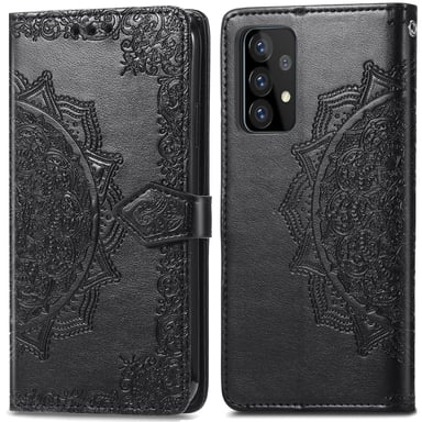 imoshion Etui de télephone Mandala pour Samsung Galaxy A52(s) (5G/4G) - Noir