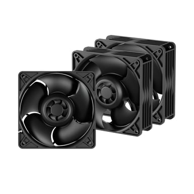 ARCTIC S12038-8K - 3 Pack Carcasa del ordenador Ventilador 12 cm Negro 3 pieza(s)