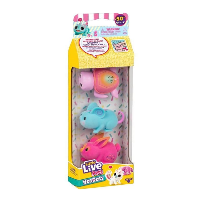 Pack de 3 Needees Little Live Pets – Série 2 Animaux Électroniques Interactifs - vue 3
