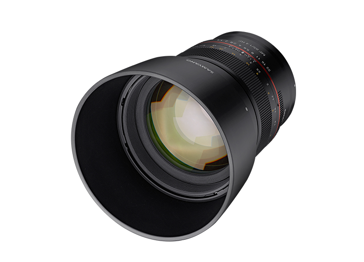 Objectif hybride Samyang MF 85 mm f1 4 pour Canon RF - vue 2