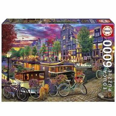 Puzzle - EDUCA - Vélos a Amsterdam - 6000 pieces - 156 x 107 cm - a partir de 15 ans