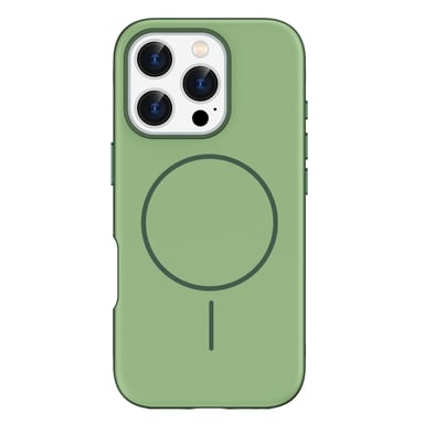 imoshion Coque arrière Color avec Thin MagSafe Ring pour Apple iPhone 16 Pro - Vert foncé
