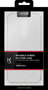 Coque hybride invisible pour Oneplus 6, Transparent