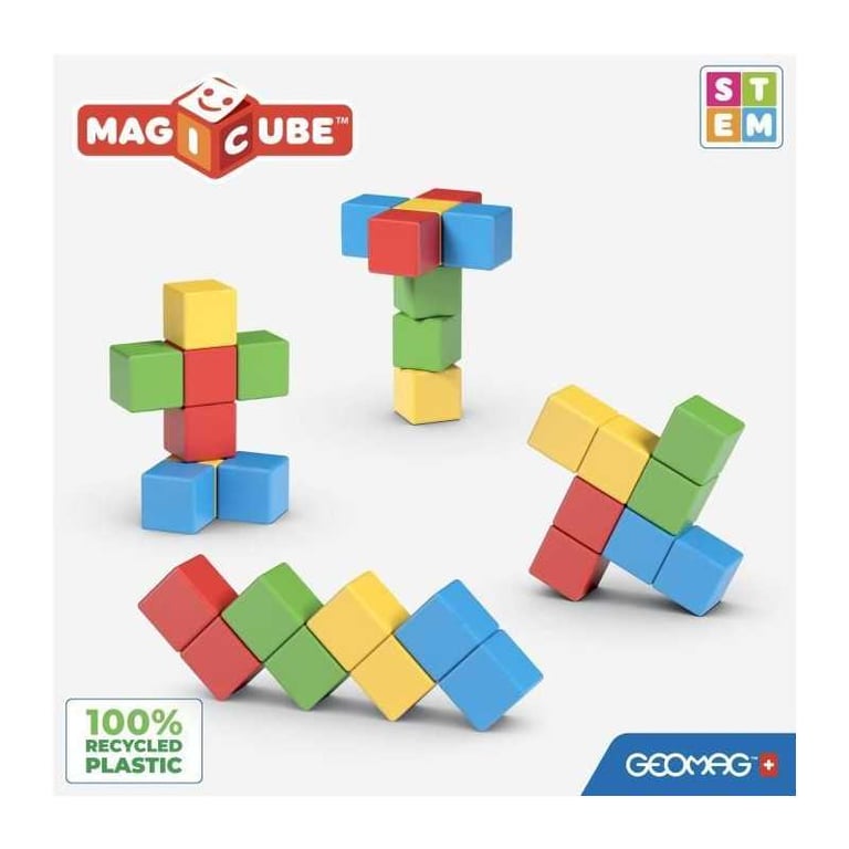 Jeu de construction magnétique GEOMAG Magicube Recycled Creative Set 8 pièces Plastique recyclé Dès - vue 3